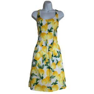 Lemon Print Dress - Anne Klein